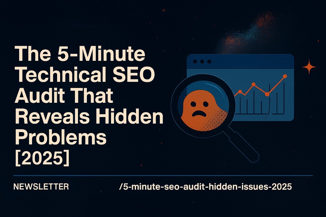 The 5-Minute Technical SEO Audit That Reveals Hidden Problems