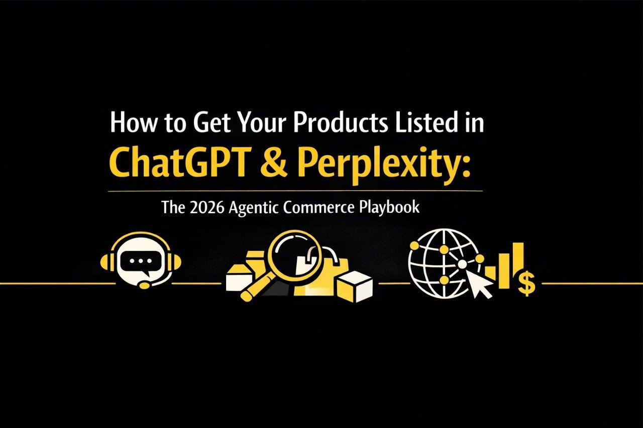How to Get Your Products Listed in ChatGPT &amp; Perplexity: The 2026 Agentic Commerce Playbook
